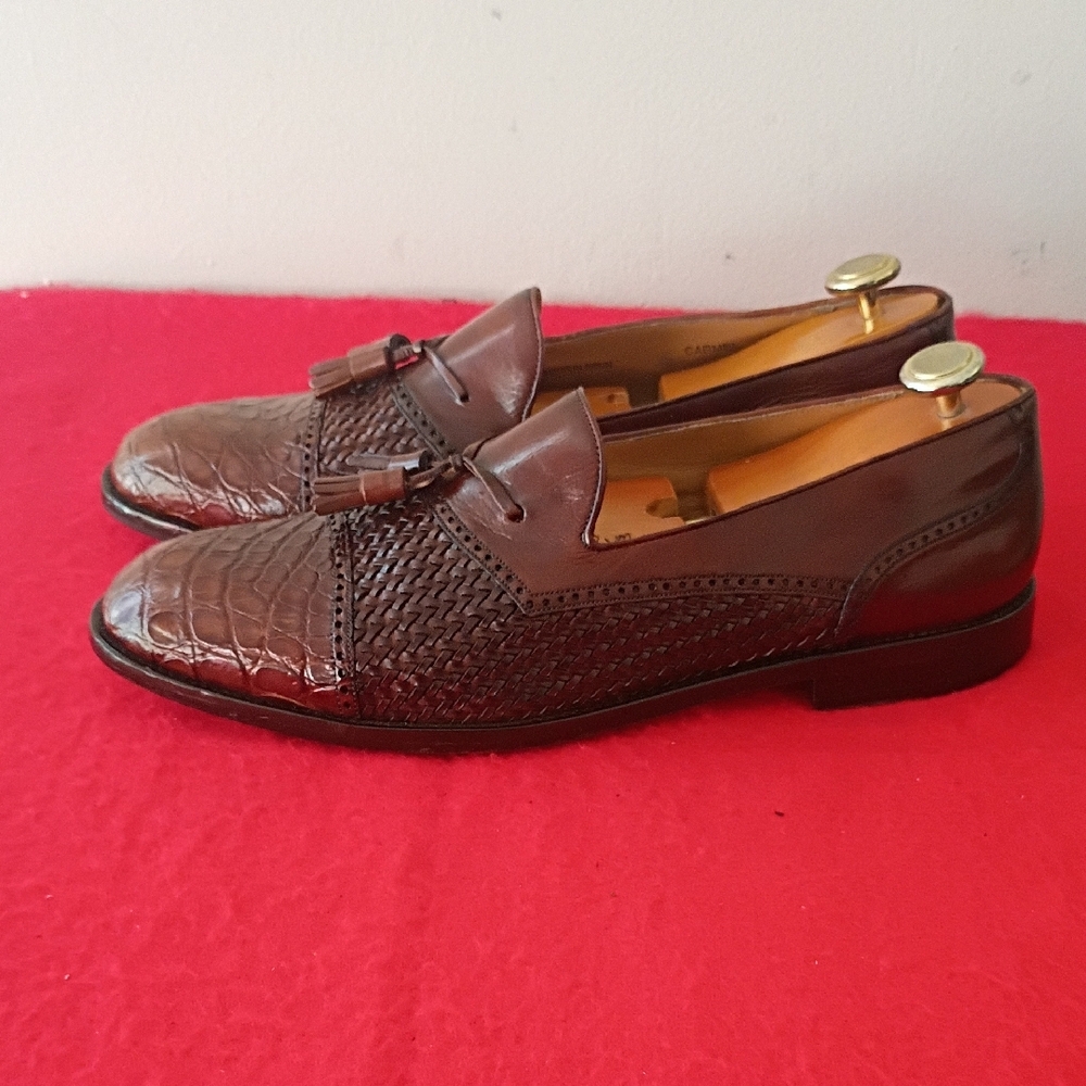 Mezlan Dark Brown Tassel Loafers - Picture 2 of 10